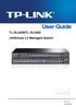 TL-SL3428/TL-SL3452 JetStream L2 Managed Switch