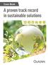 Case Book. A proven track record in sustainable solutions