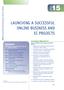 LAUNCHING A SUCCESSFUL ONLINE BUSINESS AND EC PROJECTS