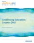 Continuing Education Courses 2015. McKessonideaShare.com