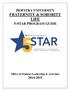 HOFSTRA UNIVERSITY FRATERNITY & SORORITY LIFE 5-STAR PROGRAM GUIDE