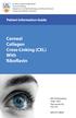 Corneal Collagen Cross-Linking (CXL) With Riboflavin