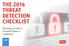 THE 2014 THREAT DETECTION CHECKLIST. Six ways to tell a criminal from a customer.