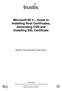 Microsoft IIS 4 Guide to Installing Root Certificates, Generating CSR and Installing SSL Certificate