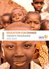 EDUCATION FOR CHANGE GHANA THEMATIC PROGRAMME 2015-2019. 1 P age