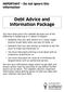 Debt Advice and Information Package