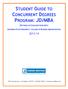 STUDENT GUIDE TO CONCURRENT DEGREES PROGRAM: JD/MBA