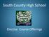 South County High School. Elective Course Offerings