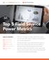 Top 5 Field Service Power Metrics