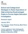 School and College-level Strategies to Raise Aspirations of High-achieving Disadvantaged Pupils to Pursue Higher Education Investigation