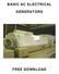 BASIC AC ELECTRICAL GENERATORS
