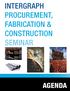 intergraph Procurement, Fabrication & Construction seminar