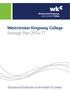 Westminster Kingsway College Strategic Plan 2014-17