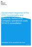 Government response to the CFD Counterparty and Electricity Settlements Company operational costs 2014/15 consultation