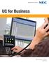 UC for Business. NEC Corporation of America necam.com