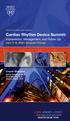 Cardiac Rhythm Device Summit: