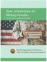 State Scholarships for Military Families