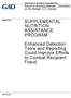 SUPPLEMENTAL NUTRITION ASSISTANCE PROGRAM. Enhanced Detection Tools and Reporting Could Improve Efforts to Combat Recipient Fraud