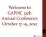 Welcome to GAPHC 35th Annual Conference October 17-19, 2012