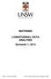 MATH5885 LONGITUDINAL DATA ANALYSIS
