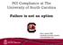 PCI Compliance at The University of South Carolina. Failure is not an option. Rick Lambert PMP University of South Carolina ricklambert@sc.