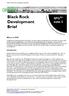 Black Rock Development Brief