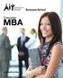 Business School. Executive MBA. www.ait.ie/mba