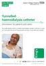 Tunnelled haemodialysis catheter