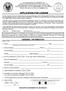 APPLICATION FOR LICENSE