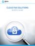 CLOUD FAX SOLUTIONS BUYER S GUIDE