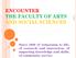 ENCOUNTER THE FACULTY OF ARTS AND SOCIAL SCIENCES
