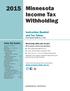 Minnesota Income Tax Withholding