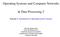 & Data Processing 2. Exercise 1: Introduction to Operating System Concepts. Dipl.-Ing. Bogdan Marin. Universität Duisburg-Essen