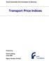 Transport Price Indices