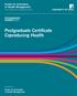 Postgraduate Certificate Coproducing Health