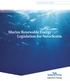 A DISCUSSION PAPER. Marine Renewable Energy Legislation for Nova Scotia