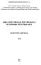ORGANIZATIONAL PSYCHOLOGY ECONOMIC PSYCHOLOGY