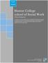 Hunter College school of Social Work Thesis Proposal