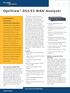 DS3/E3 WAN Analyzer. OptiView. Fast vision into WAN links. Technical Data. Total integration. Total control. Total Network SuperVision.
