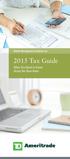 Wealth Management Systems Inc. 2015 Tax Guide. What You Need to Know About the New Rules