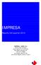 IMPRESA. Results 3rd quarter 2015