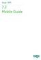 Sage CRM. 7.2 Mobile Guide