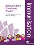 Immunisation Enrolment Toolkit. For Early Childhood Education and Care Services. Immunisation