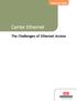 Reference Guide. Carrier Ethernet. The Challenges of Ethernet Access. The Access Company