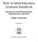 Ph.D. in Adult Education Graduate Handbook