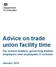 Advice on trade union facility time. For school leaders, governing bodies, employers and employees in schools