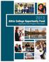 Altria College Opportunity Fund Application and Program Information