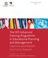 The IIEP Advanced Training Programme in Educational Planning and Management Diploma and Master 2012/2013 Session