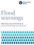 Flood warnings. What they are and what they do. A guide to the Environment Agency s flood warning codes