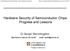 Hardware Security of Semiconductor Chips: Progress and Lessons. Dr Sergei Skorobogatov